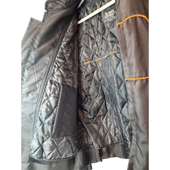 NexGen SH2285 Mens Blk Org stripes Scooter Style Textile Motorcycle Jacket 3XL - Picture 8 of 12